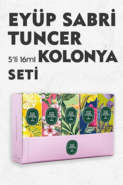 Eyüp Sabri Tuncer 5'li Kolonya Set No 2
