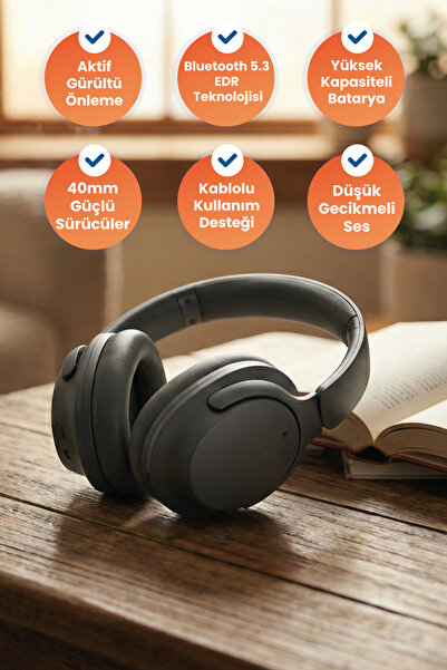 Xo Kablosuz Kulak Üstü Kulaklık Be41,bluetooth 5.0,gürültü Engelleyici Mikrof...