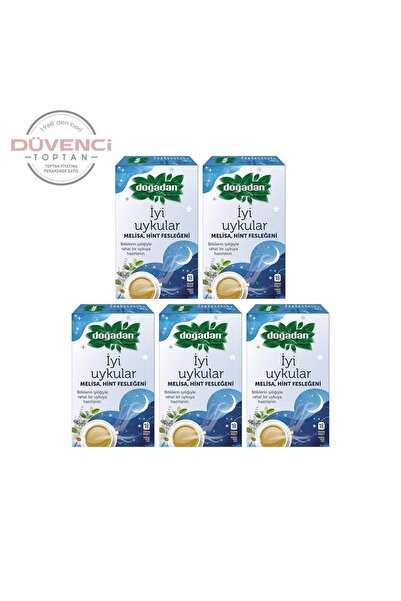 Doğadan İyi Uykular Çayı Melisa ve Hint Fesleğeni 18'li Paket x 5 adet