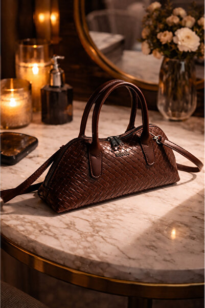 Rimense Kadın Acı Kahverengi El ve Omuz Çantası