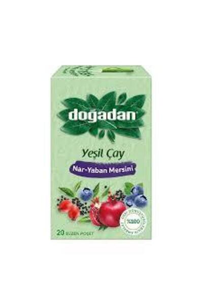Doğadan شاي أخضر بالرمان والتوت 20 عبوة