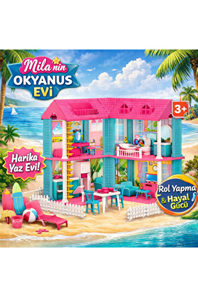 Sayıcı Kids Mila’nın Bebekli Okyanus Evi – Okyanus Temalı Oyuncak Seti, 3+ Ya...