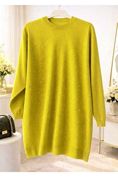 GÜL BUTİK Taşlı İnce Triko Tunik