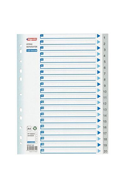 Bigpoint Separator PP 1-20 cifre x 15 bucăți