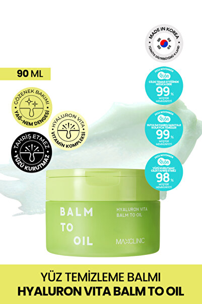 MAXCLINIC Makyaj ve Güneş Kremi Temizleme Balmı MAXCLINIC Hyaluron Vita Balm ...