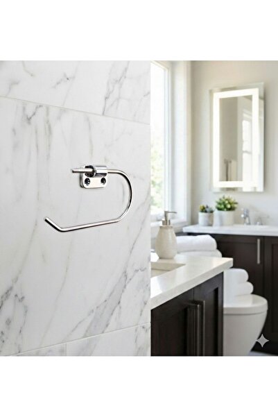 Aktel Banyo Suport pentru hârtie igienică pentru toaletă, cromat, seria Mini