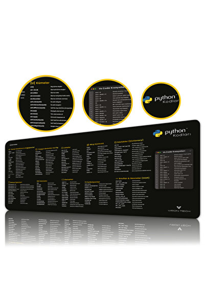 VIRON TECH PYTHON Mousepad 80X40 cm Kaymaz Taban