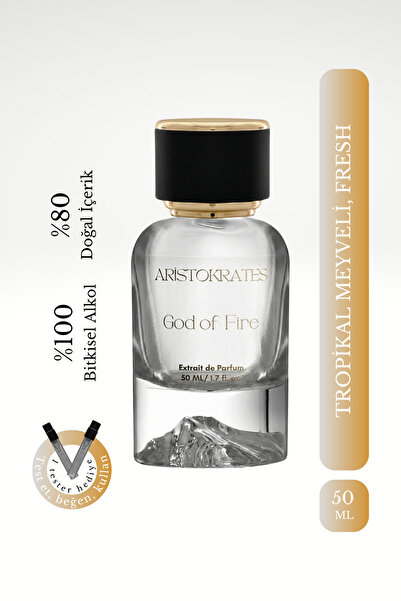 Aristokrates God of Fire Unisex Extrait de Parfüm 50 ML | Tropikal Meyveli Fr...
