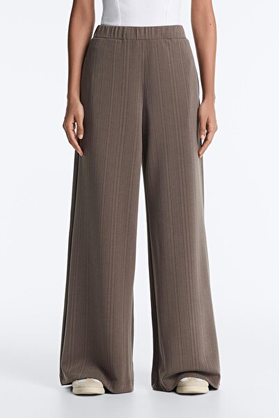 Oysho Asimetrik çizgili düz kesim modal pantolon