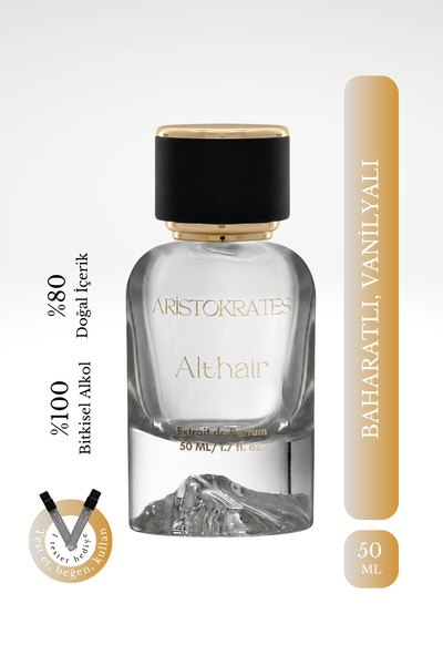 Aristokrates Althair Erkek Extrait de Parfüm 50 ML |Baharatlı, Vanilyalı| Tar...