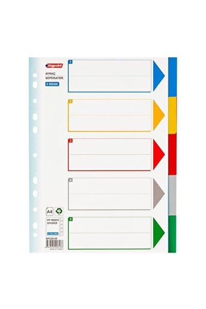 Bigpoint Separator PP 5 culori x 50 bucăți