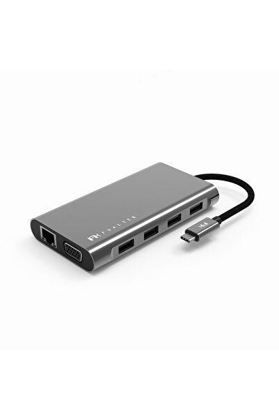 Hype Store Feeltek Type-C Çoklayıcı Adaptör – 9in1 USB-C Hub, 2x HDMI (4K), V...