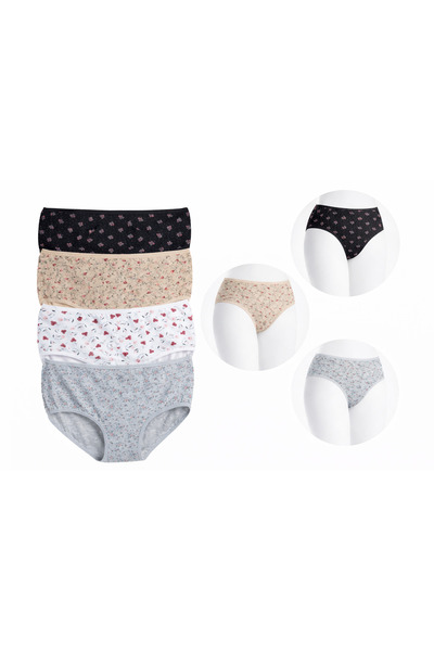 My Scialle Women's Cotton Daily 4-Piece Panties Set
