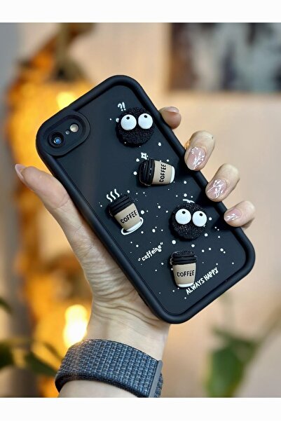 Hype Store Go Accessory Black Coffee Cookie Design Case Compatible with iPhon...
