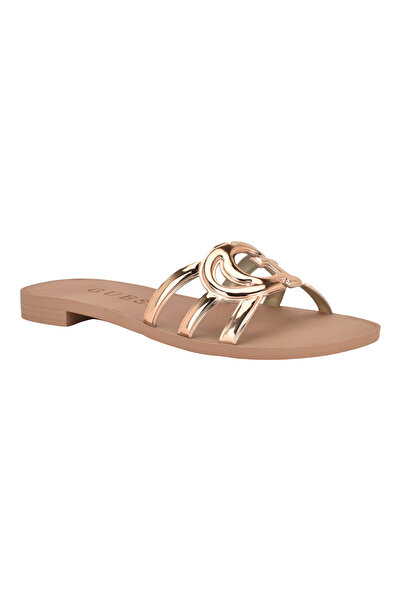 Guess Elyho Jellie Logo Cutout Flat Sandals