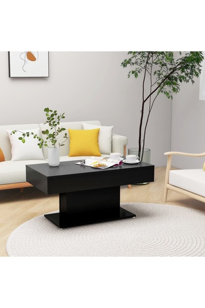 Concept Masă de cafea, neagră, 96x50x45 cm, PAL