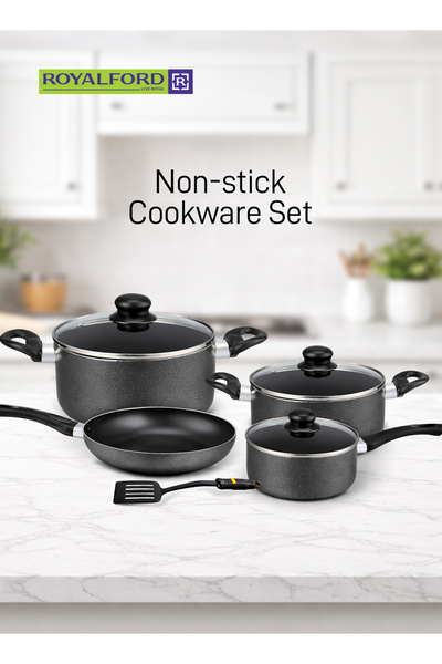 ROYALFORD 8 Pcs Non-stick Cookware Set Aluminium Rf7923n