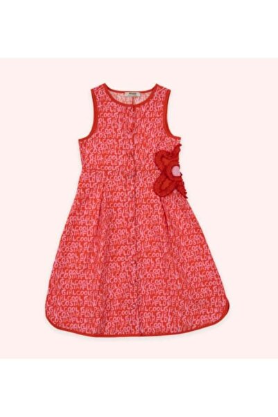 Panço KIZ ÇOCUK FLOWER GIRL DESENLİ ELBİSE GKPN0116
