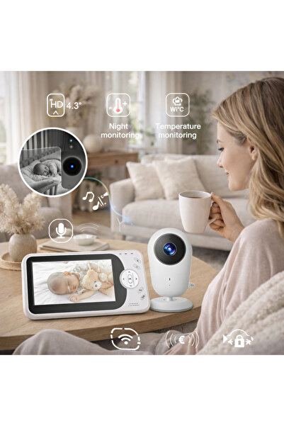 ideal STORE Sistem monitorizare Video si Audio pentru Bebelusi SuperBaby Idea...