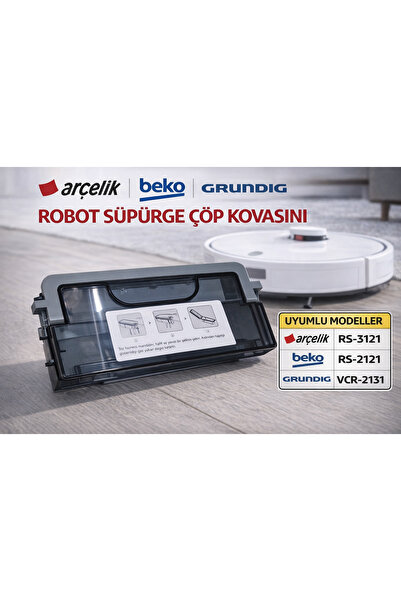 Arçelik Robot Vacuum Cleaner Garbage Tank - Rs-3121/rs-2121/vcr-2131 Model - ...