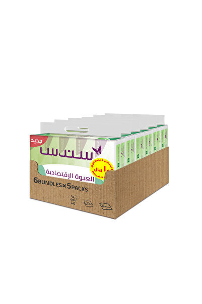 Sondos مناديل وجه إيكو باك ٣٩٠٠ ورقة (عبوة من ٥ × ٦) | مناديل وجه ناعمة ثنائي...