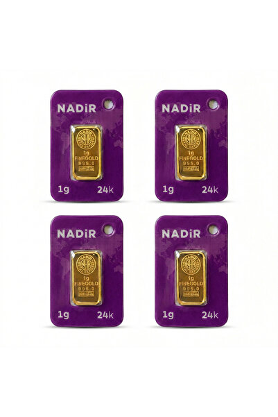 Nadir Gold 1 Gram Külçe Altın (4 adet) 995 Saflık Sertifikalı