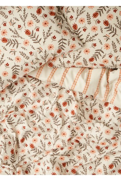 Bella Maison Florian Cotton Single Duvet Cover Set Tile (160X220 cm)