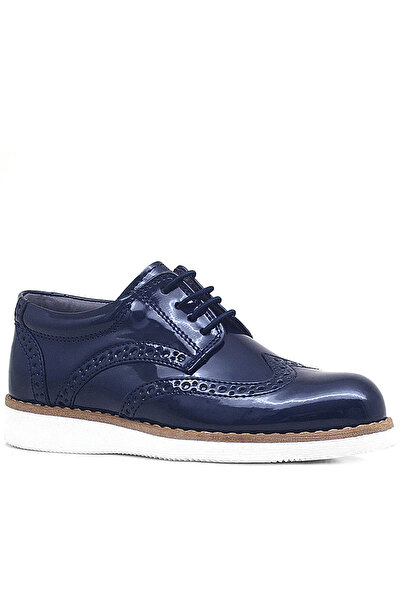 Rakerplus Pantofi clasici pentru bărbați, cu șireturi, din piele lacuită bleu...