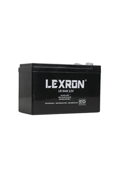 Lexron 12 volt 9 amper kuru tip akü