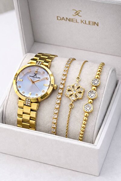 Daniel Klein Yellow Silver Watch – Not Strong Water Conduction with Mesh – Ta...