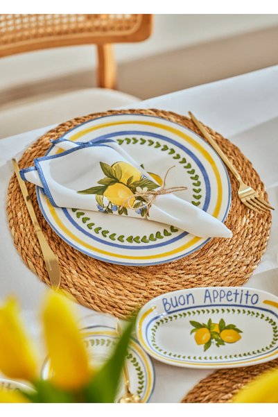 Bella Maison Lemoncello Porcelain 26-Piece Breakfast Set for 6 People