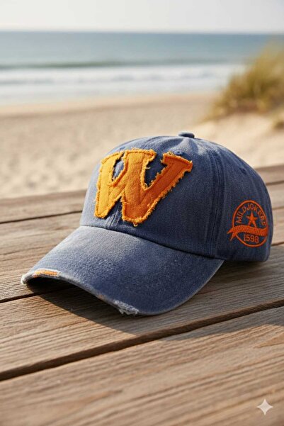 Accesory City قبعة ديمين منقوشة للجنسين