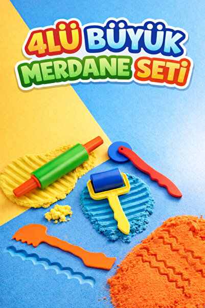 Bubu Büyük Merdaneli 4'lü Set