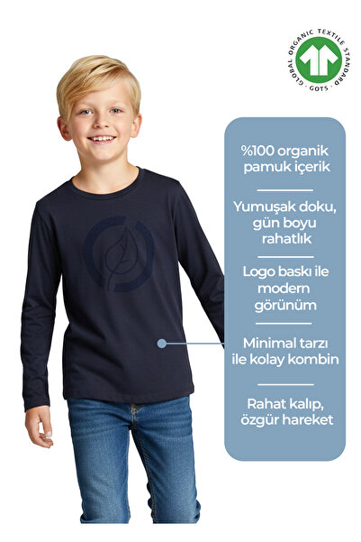 Ozmoz By Mukadder Özden سويت شيرت للأولاد مصنوع من القطن بنسبة 100% مطبوع علي...