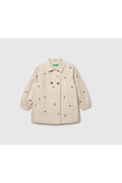 United Colors of Benetton KIZ BEBEK 253WGN03T ÇİÇEKLİ TENÇKOT GKB0036