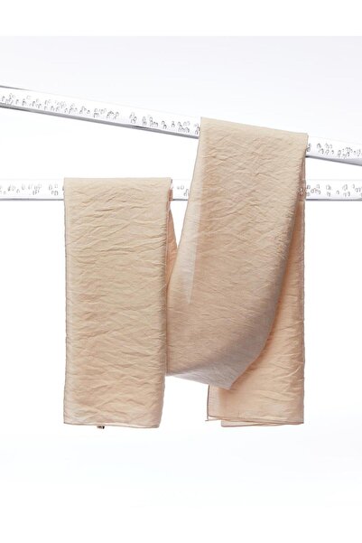 Kayra Monogram Jakarlı Viskon Dokuma Şal Bej