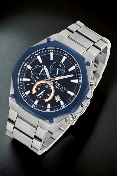 Ferrucci Men's Watch Fcf.13906Fm.04 - Silver Blue Color, Sdfer131 Model