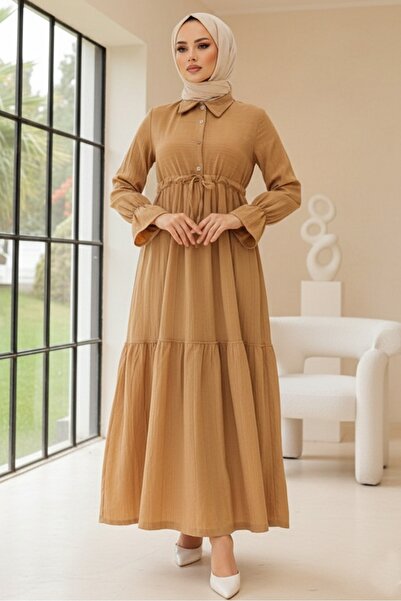 Bestenur Rochie cu guler cămașă Elisa Mink 899