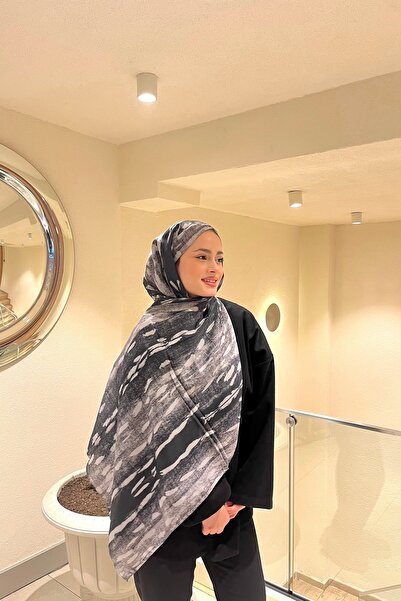 YILDIZ SCARFS Ceylan Bambi Patterned Cotton Soft Shawl