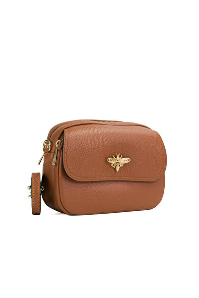 Posete Fagaras Poseta Piele Sean - Coniac, Geanta Casual din Piele Naturala, ...