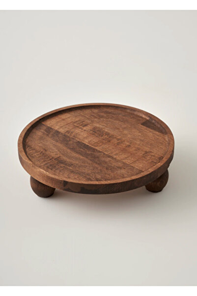 Bella Maison Suport de prezentare rotund din lemn natural (25 cm)