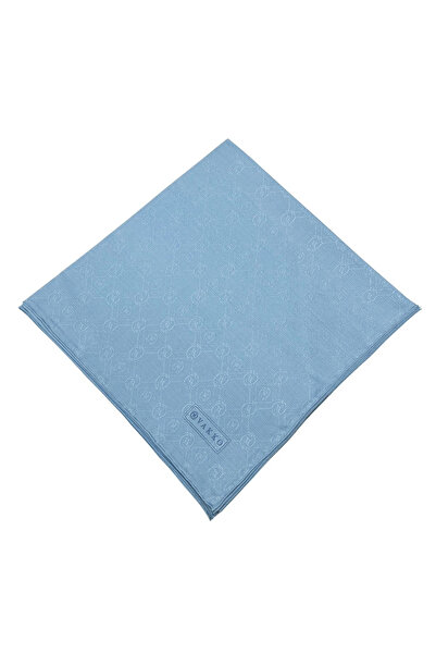 Vakko Cotton Silk Scarf - New Hologram - Blue