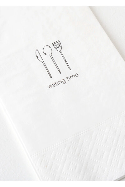 Bella Maison Eating Time 100'lü Peçete Beyaz (33x33 cm)