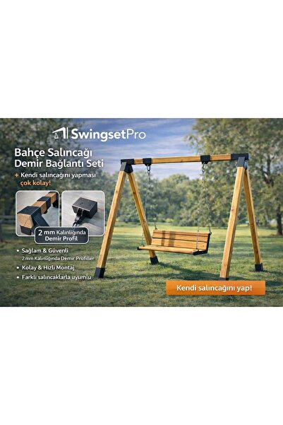 Home MRC32 Salıncak montaj Aparatı Seti 8x8cm Demir Bağlantı Pergola Çardak o...