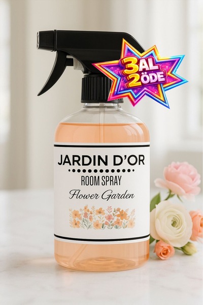 JARDIN D'OR Flower Garden Room Spray Çiçek Bahçesi Oda Spreyi 500 ml Oda Koku...