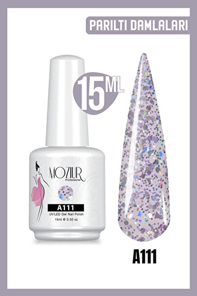 MOZIUR Kalıcı Oje Uv Led A111 (SİMLİ SERİSİ) 15ml