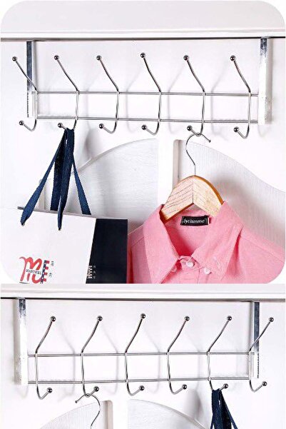 Binbirreyon Вішалка для дверей Вішалка з 12 гачками De105 2 штуки