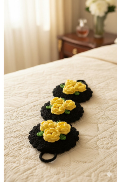 ASAFRİ مهر ومنشفة هدية محبوكة يدويًا قطعة واحدة