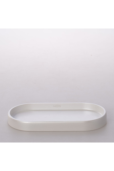 Selim Tiny Oval Tray Pearl