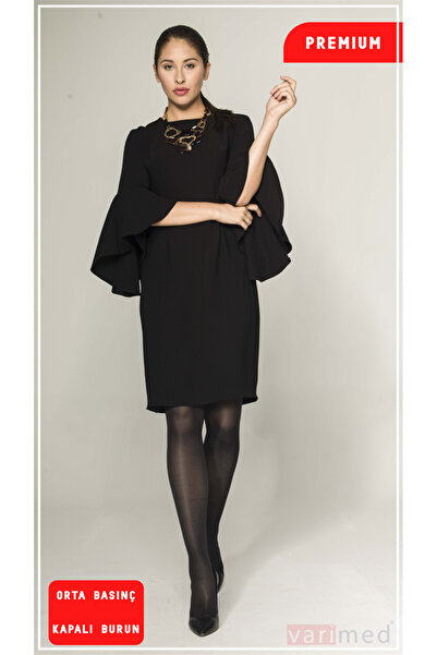 Varimed 3241 Premium Ccl2 Orta Basınç Külotlu Kapalı Burun Çorabı